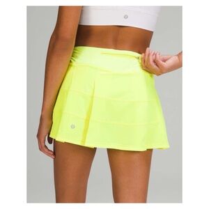 Lululemon Pace Rival Mid-Rise pleated Skirt Highlight Yellow 6